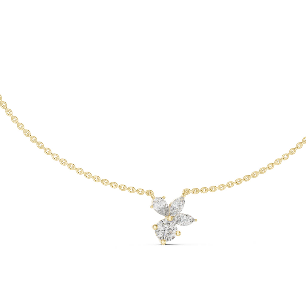 The Blossom Cluster Pendant Yellow Gold