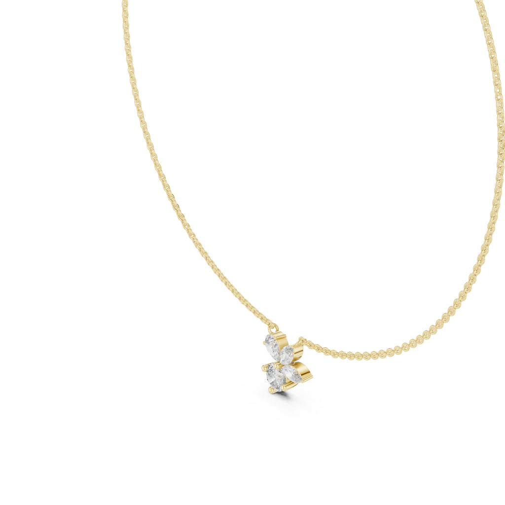 The Blossom Cluster Pendant Yellow Gold