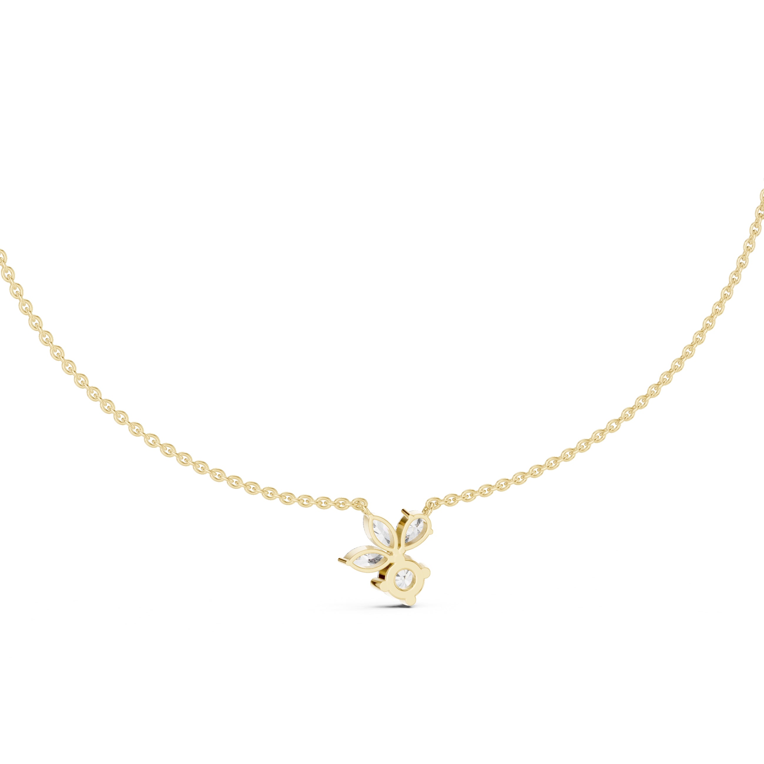 The Blossom Cluster Pendant Yellow Gold