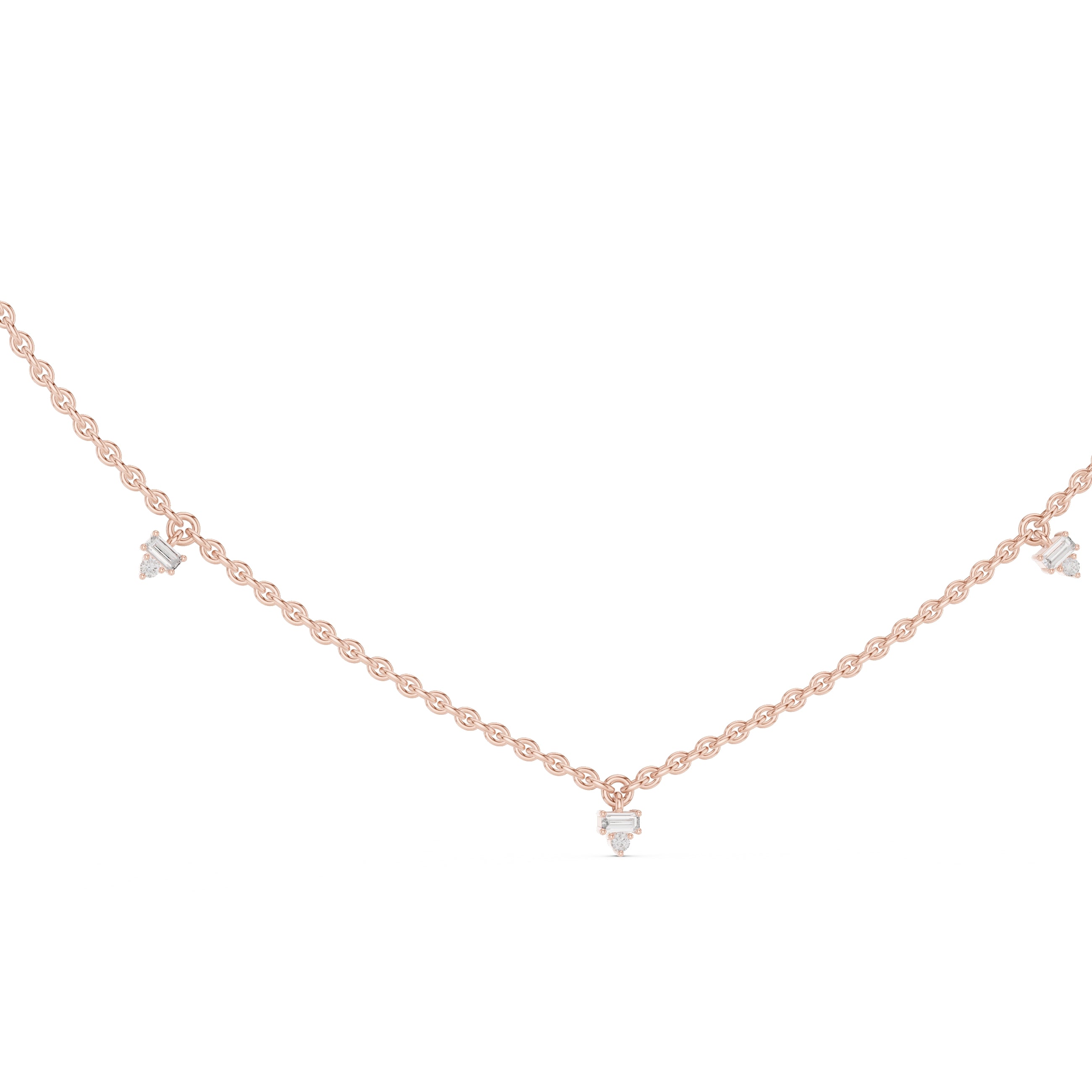 The Stellar Multi-Drop Pendant Rose Gold