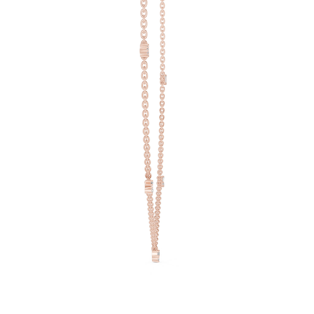 The Stellar Multi-Drop Pendant Rose Gold