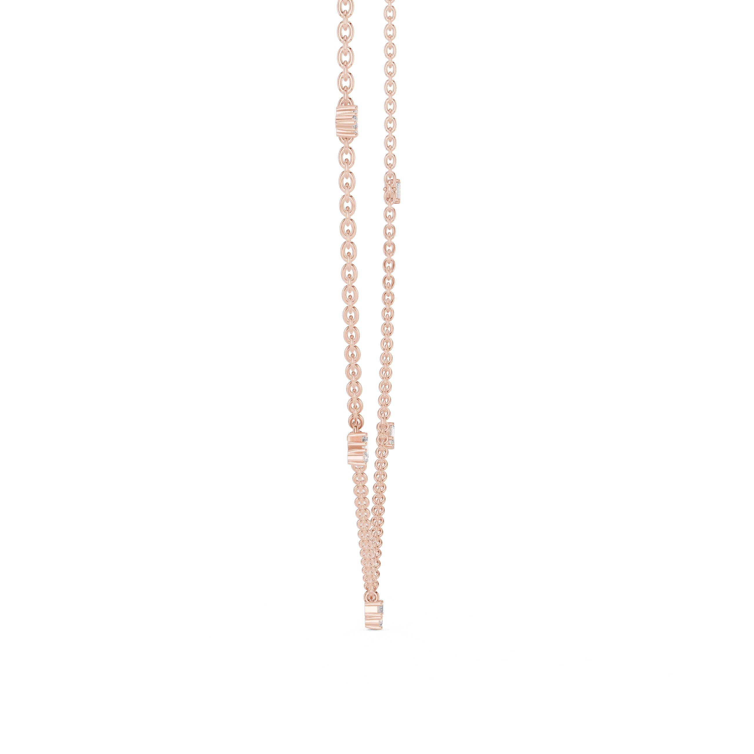 The Stellar Multi-Drop Pendant Rose Gold
