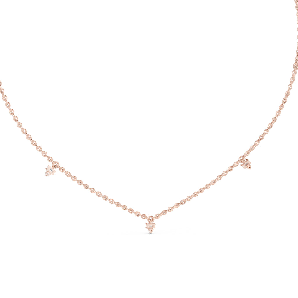 The Stellar Multi-Drop Pendant Rose Gold