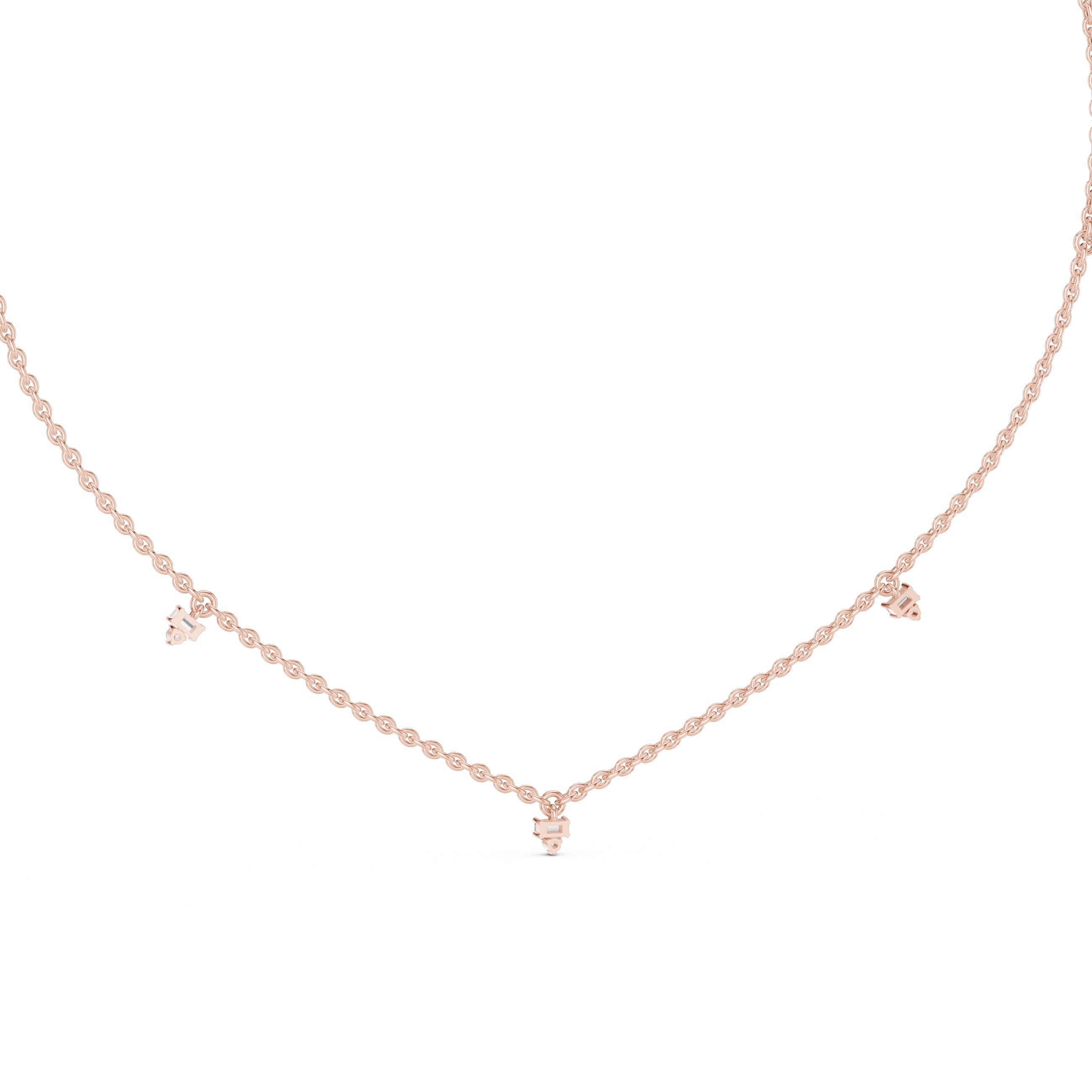 The Stellar Multi-Drop Pendant Rose Gold