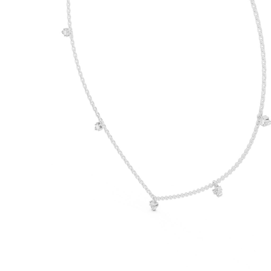 The Stellar Multi-Drop Pendant White Gold