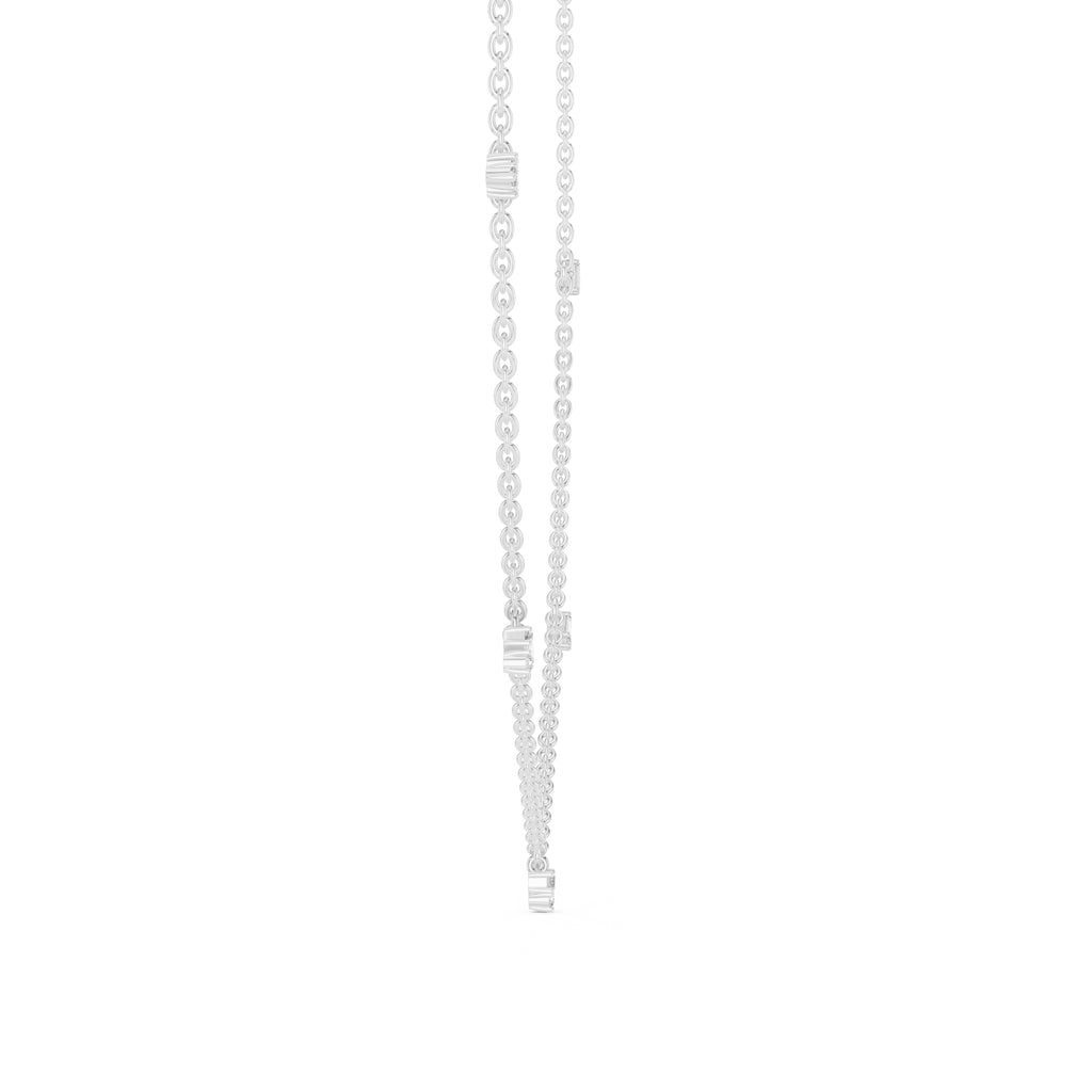 The Stellar Multi-Drop Pendant White Gold