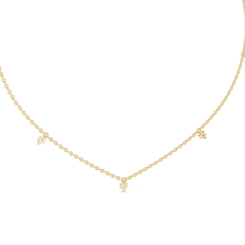 The Stellar Multi-Drop Pendant Yellow Gold