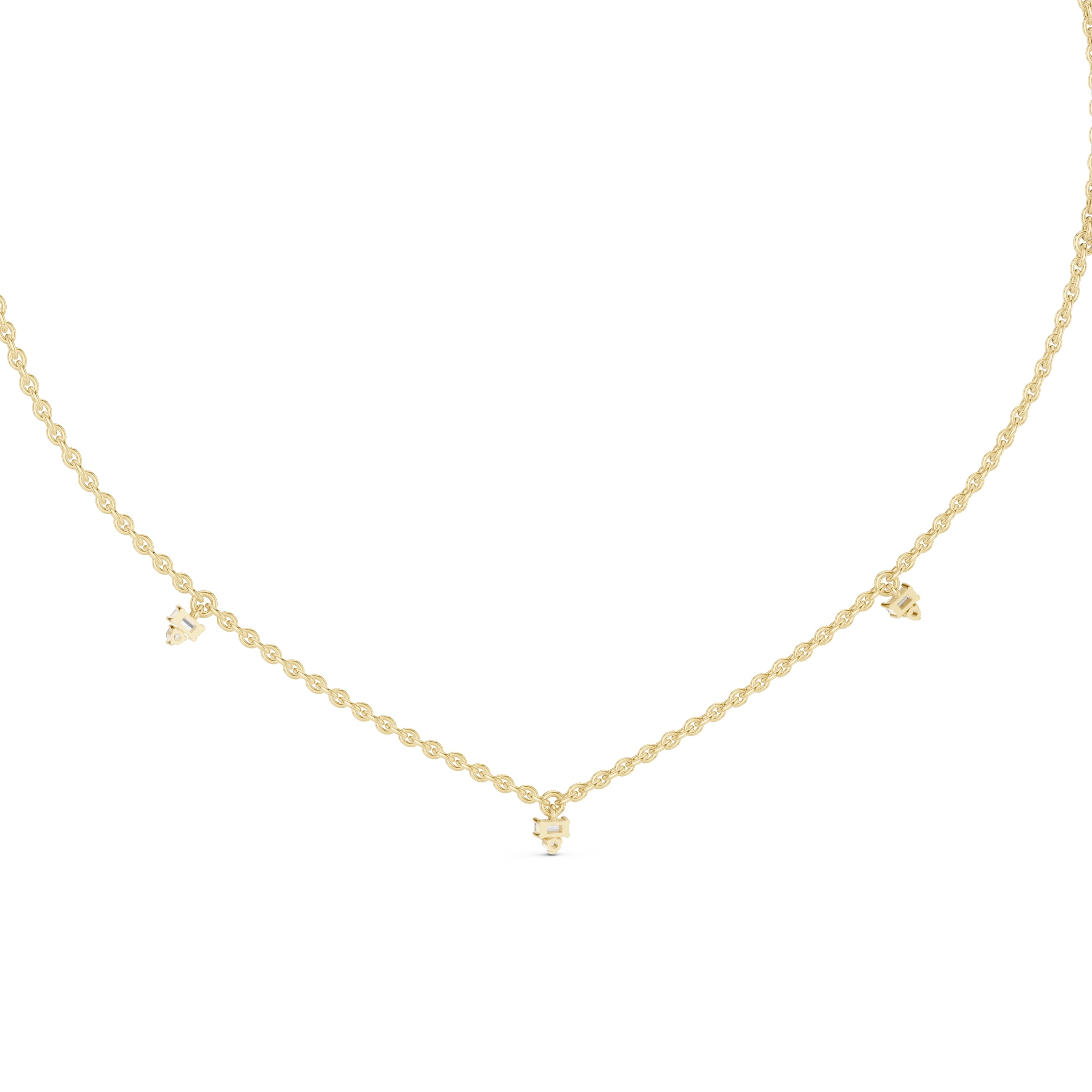 The Stellar Multi-Drop Pendant Yellow Gold
