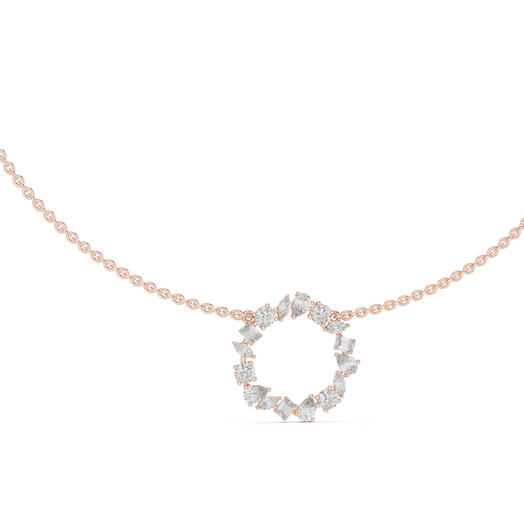 The Symphony Wreath Pendant Rose Gold