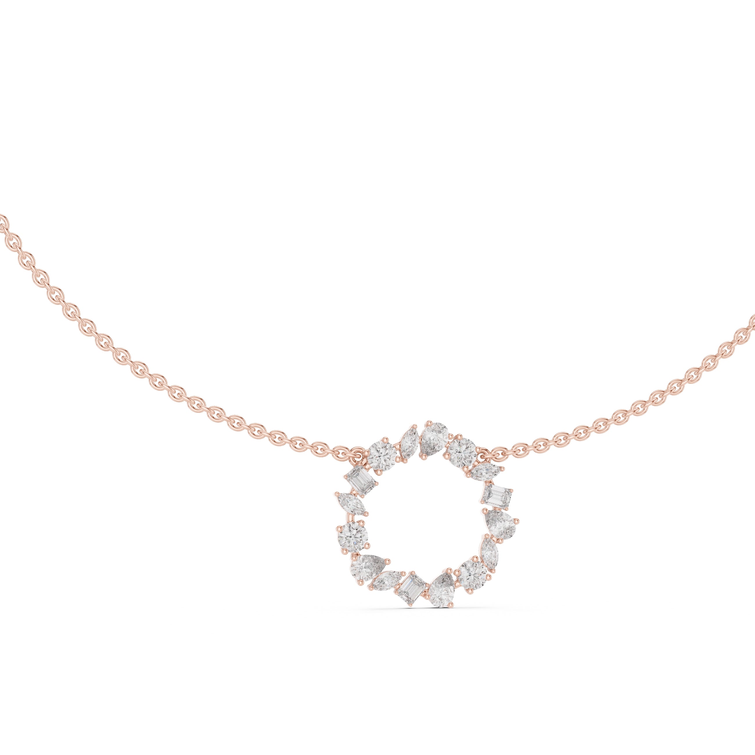 The Symphony Wreath Pendant Rose Gold