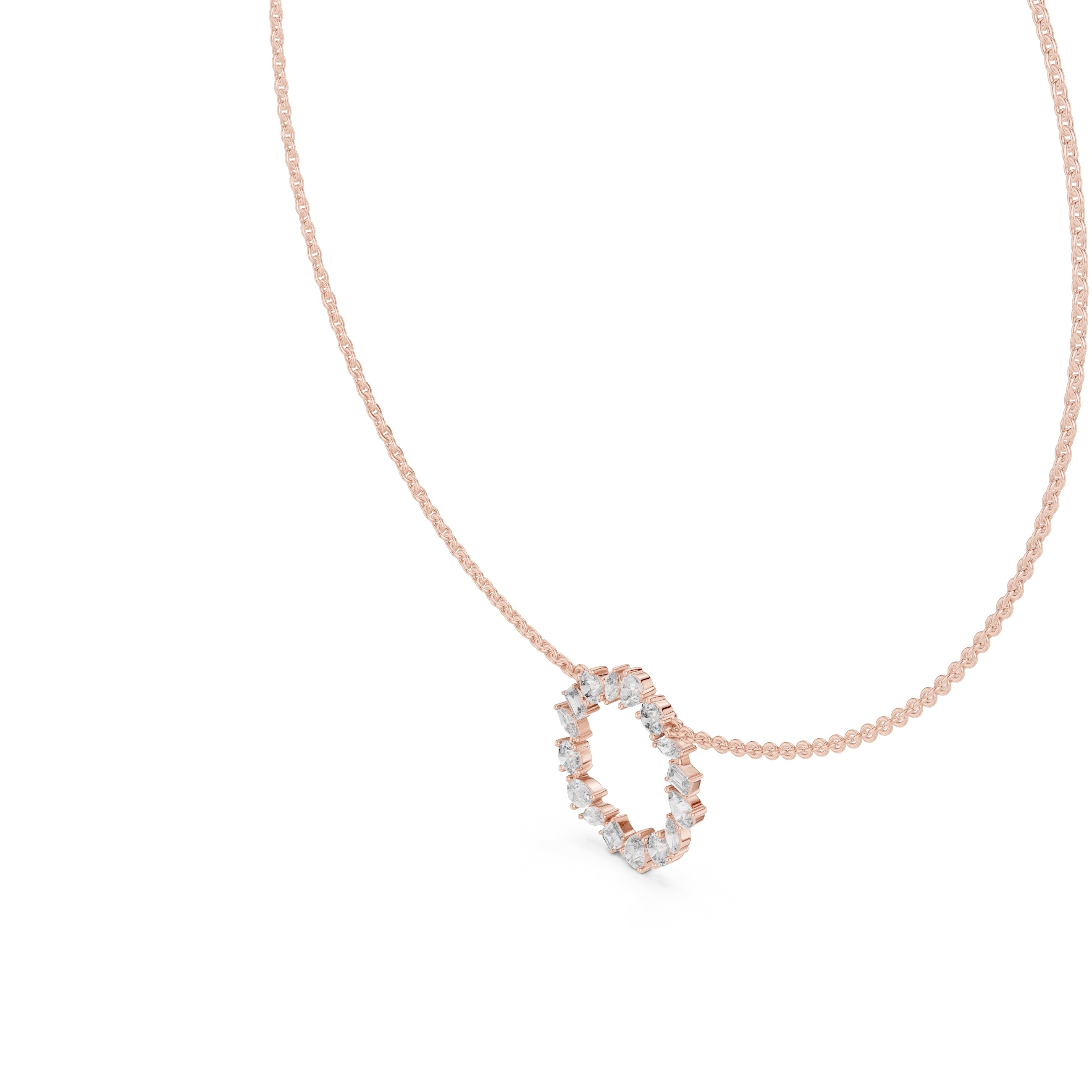The Symphony Wreath Pendant Rose Gold