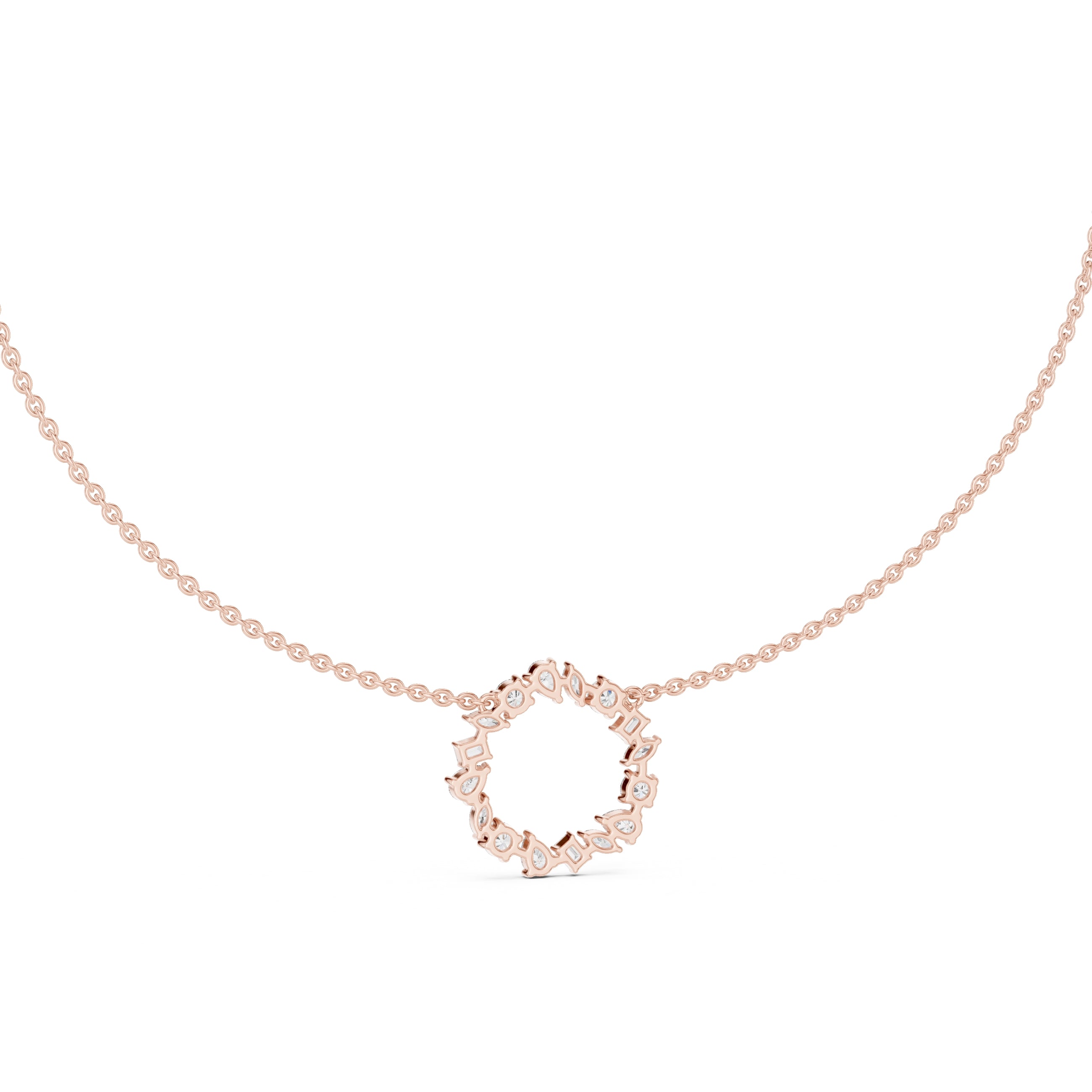 The Symphony Wreath Pendant Rose Gold