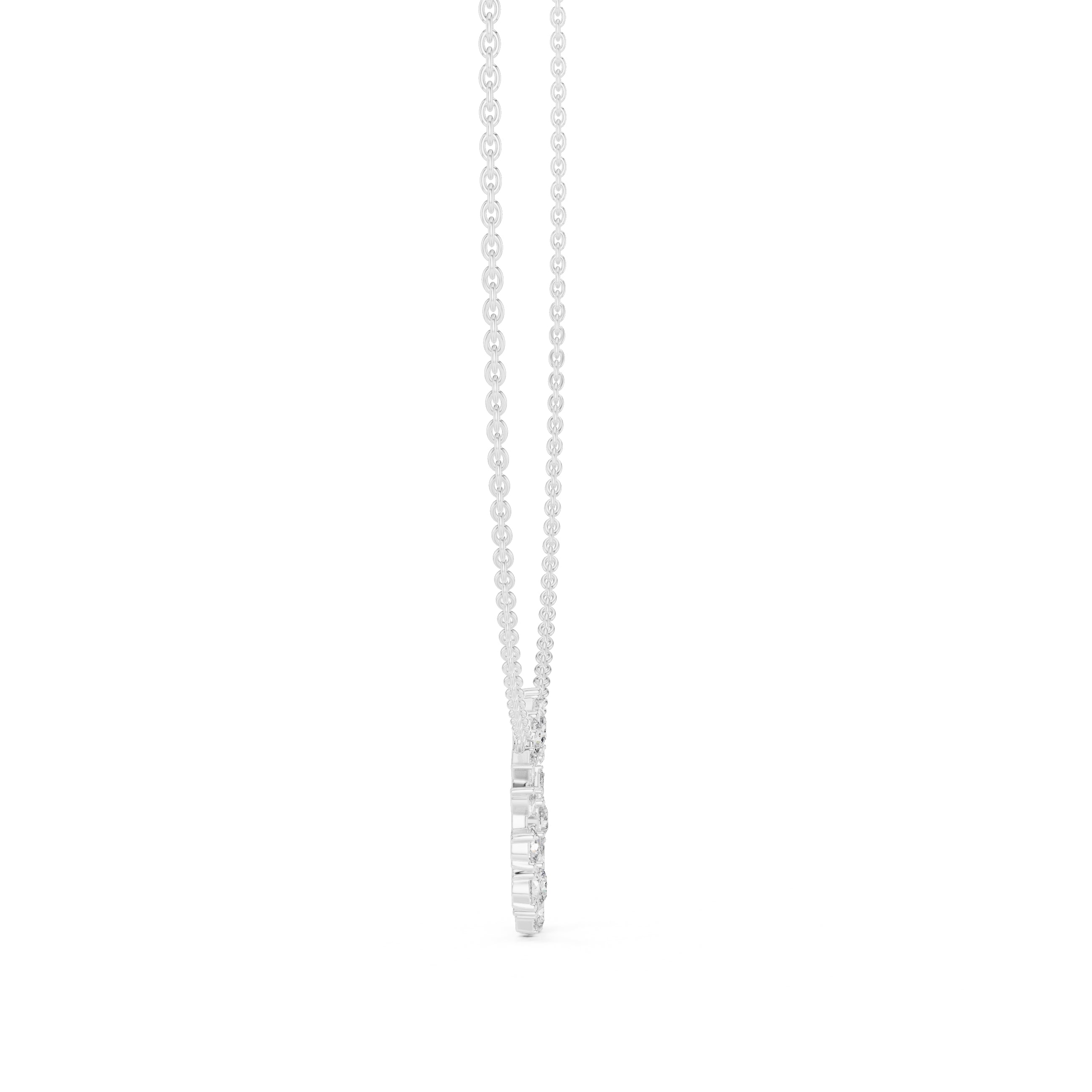 The Symphony Wreath Pendant White Gold
