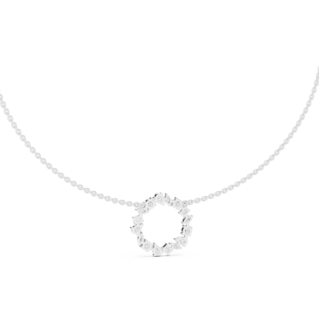 The Symphony Wreath Pendant White Gold