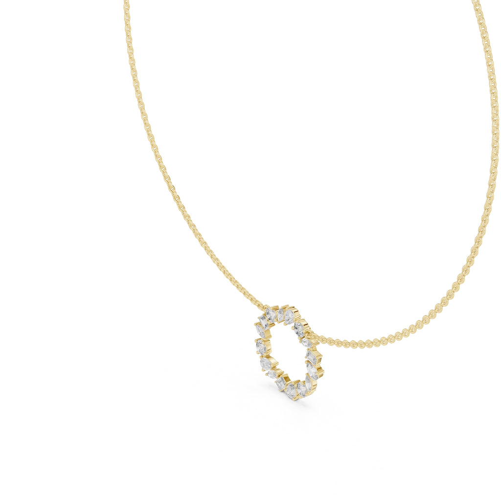 The Symphony Wreath Pendant Yellow Gold
