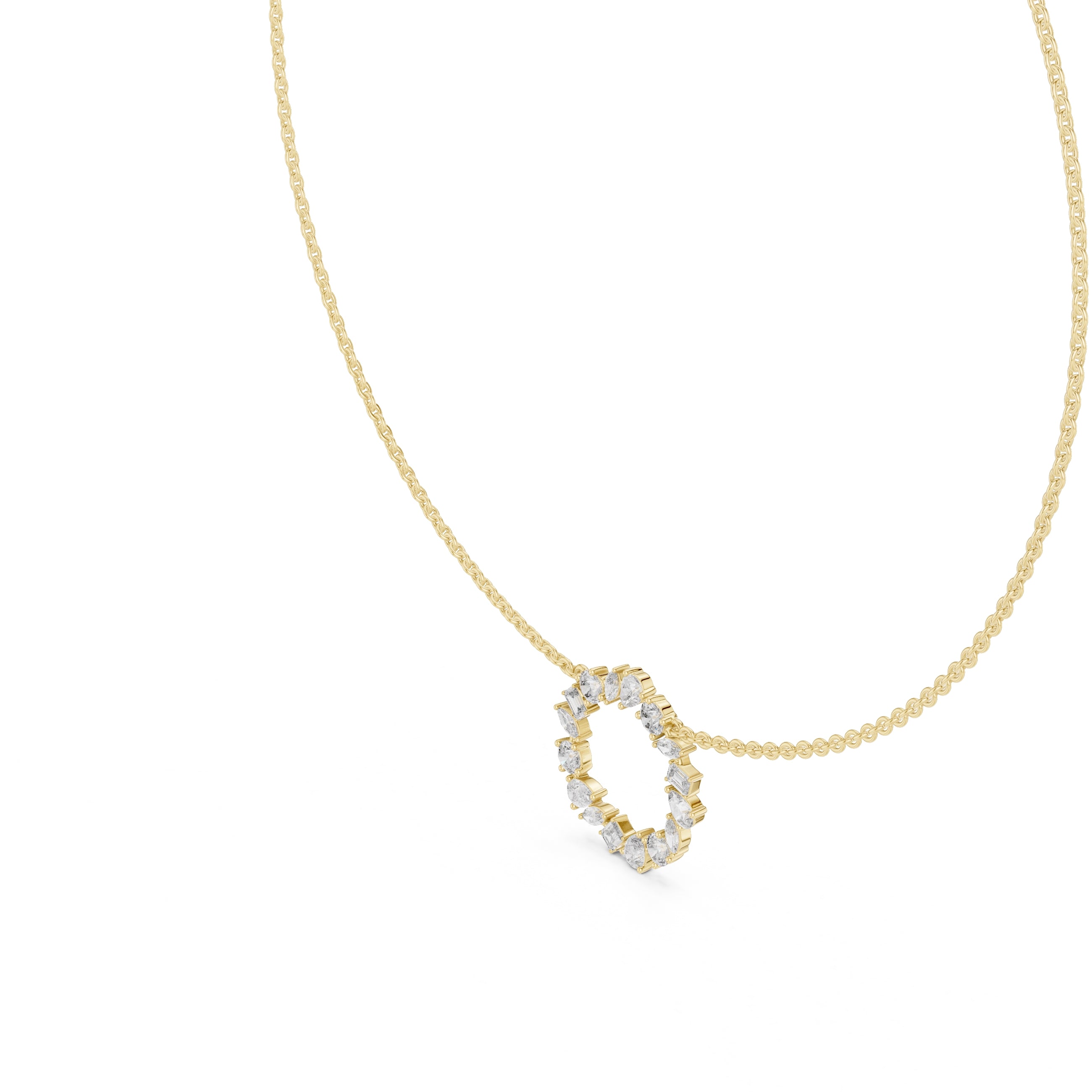 The Symphony Wreath Pendant Yellow Gold