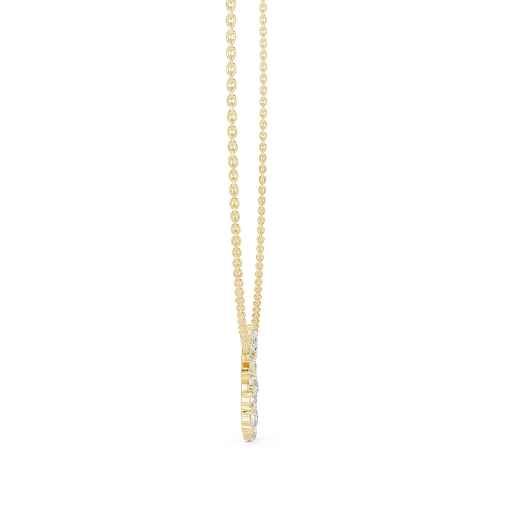 The Symphony Wreath Pendant Yellow Gold