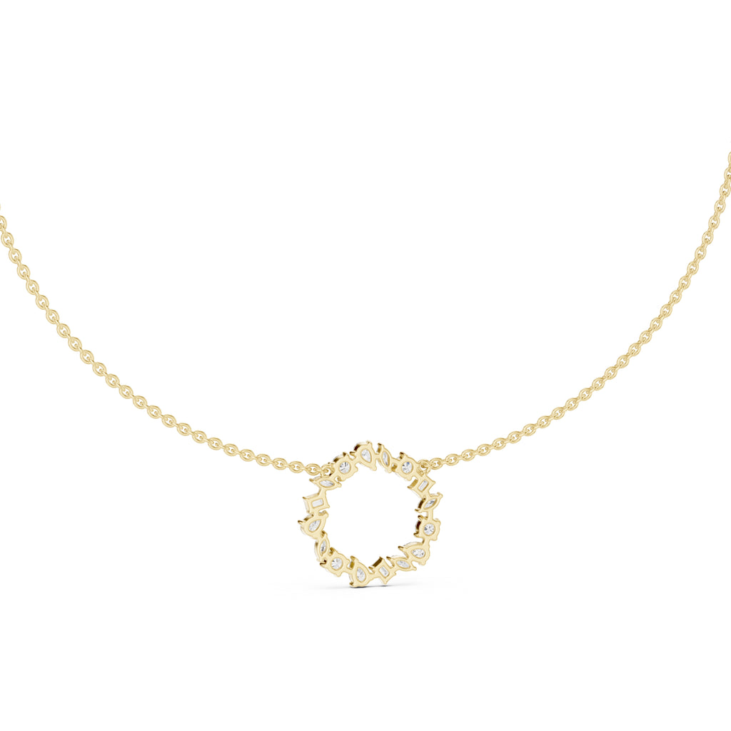 The Symphony Wreath Pendant Yellow Gold