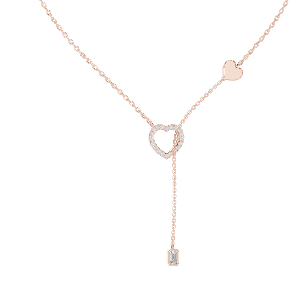 The Devotion Lariat Pendant Rose Gold