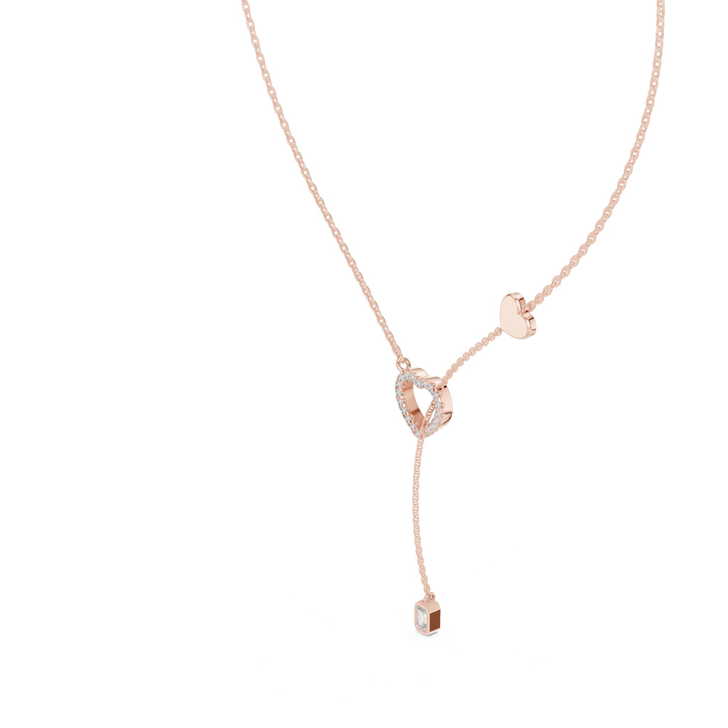 The Devotion Lariat Pendant Rose Gold