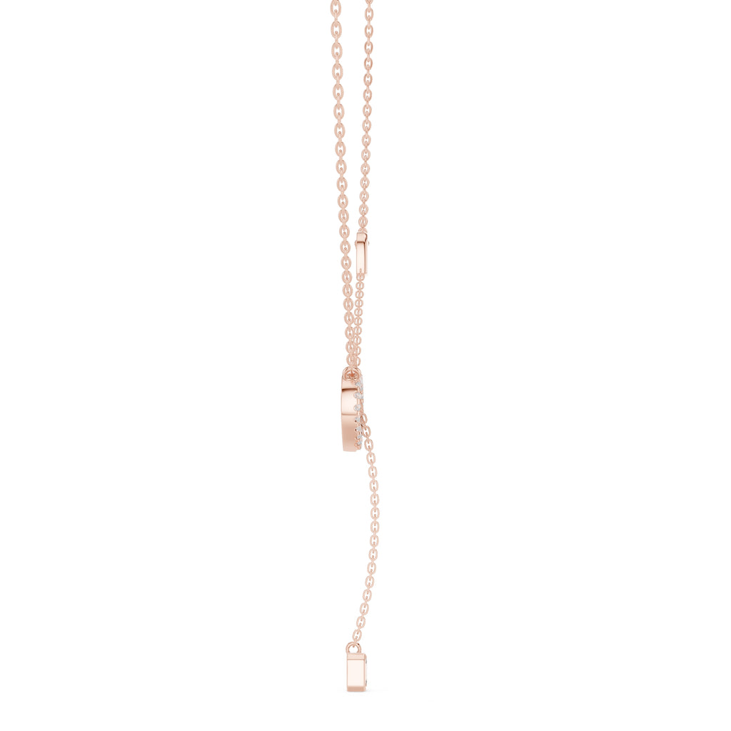 The Devotion Lariat Pendant Rose Gold