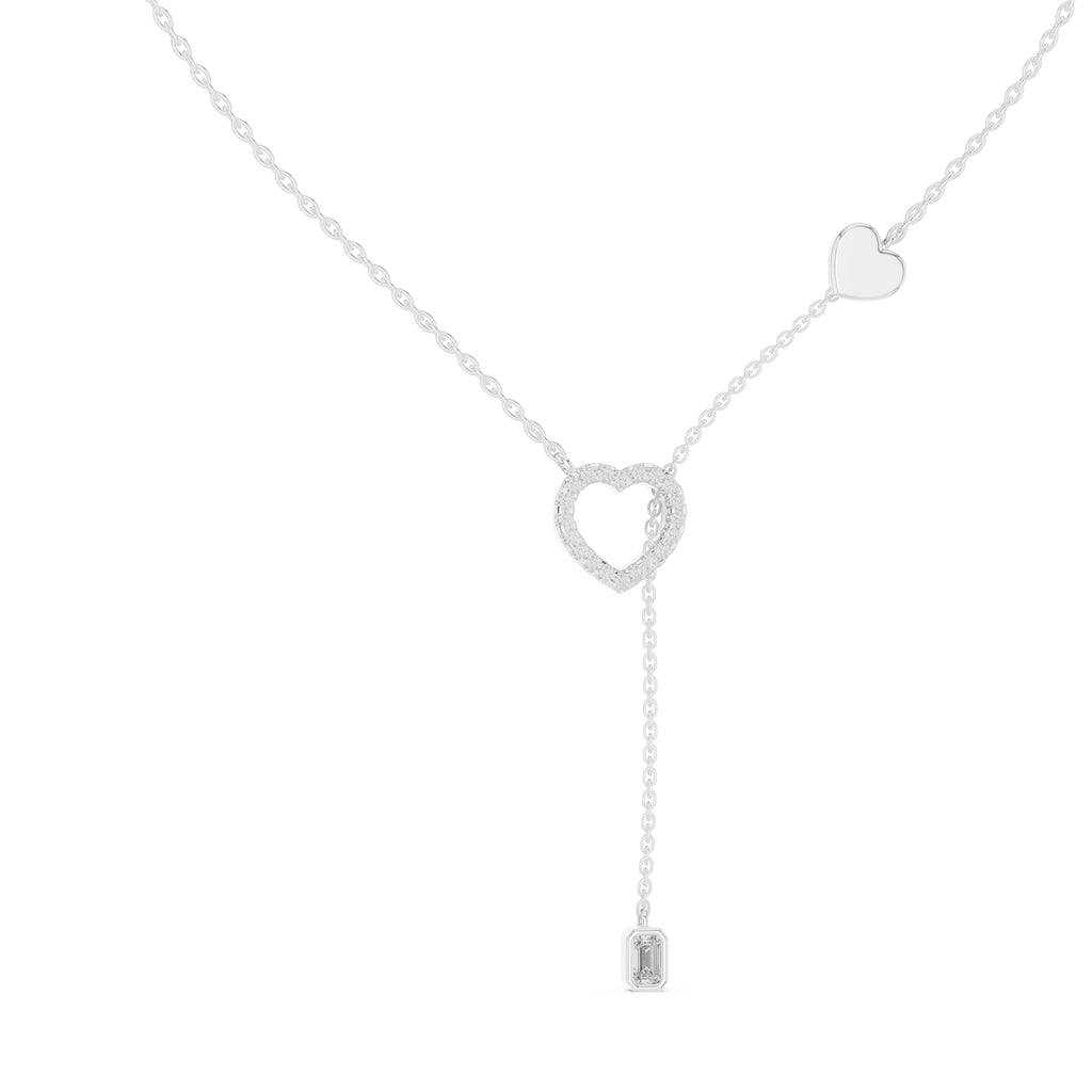 The Devotion Lariat Pendant White Gold