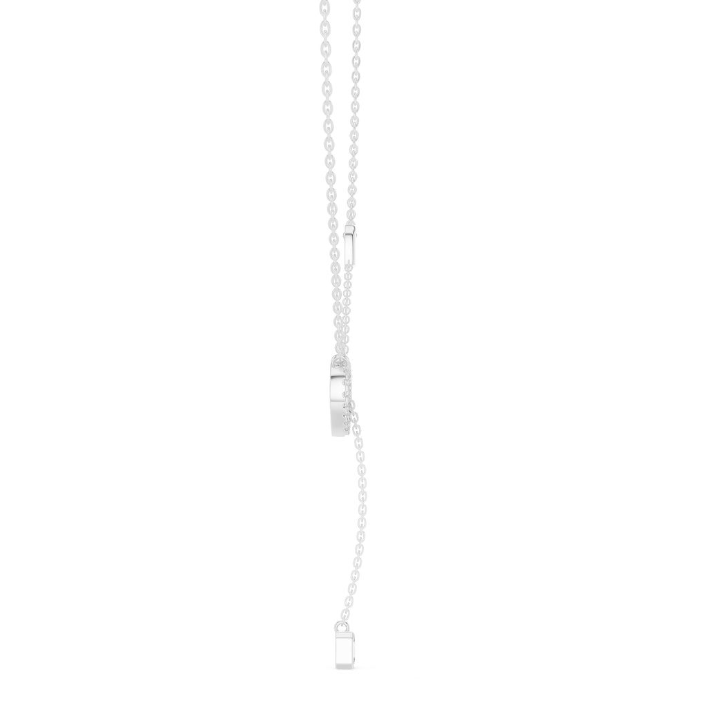 The Devotion Lariat Pendant White Gold