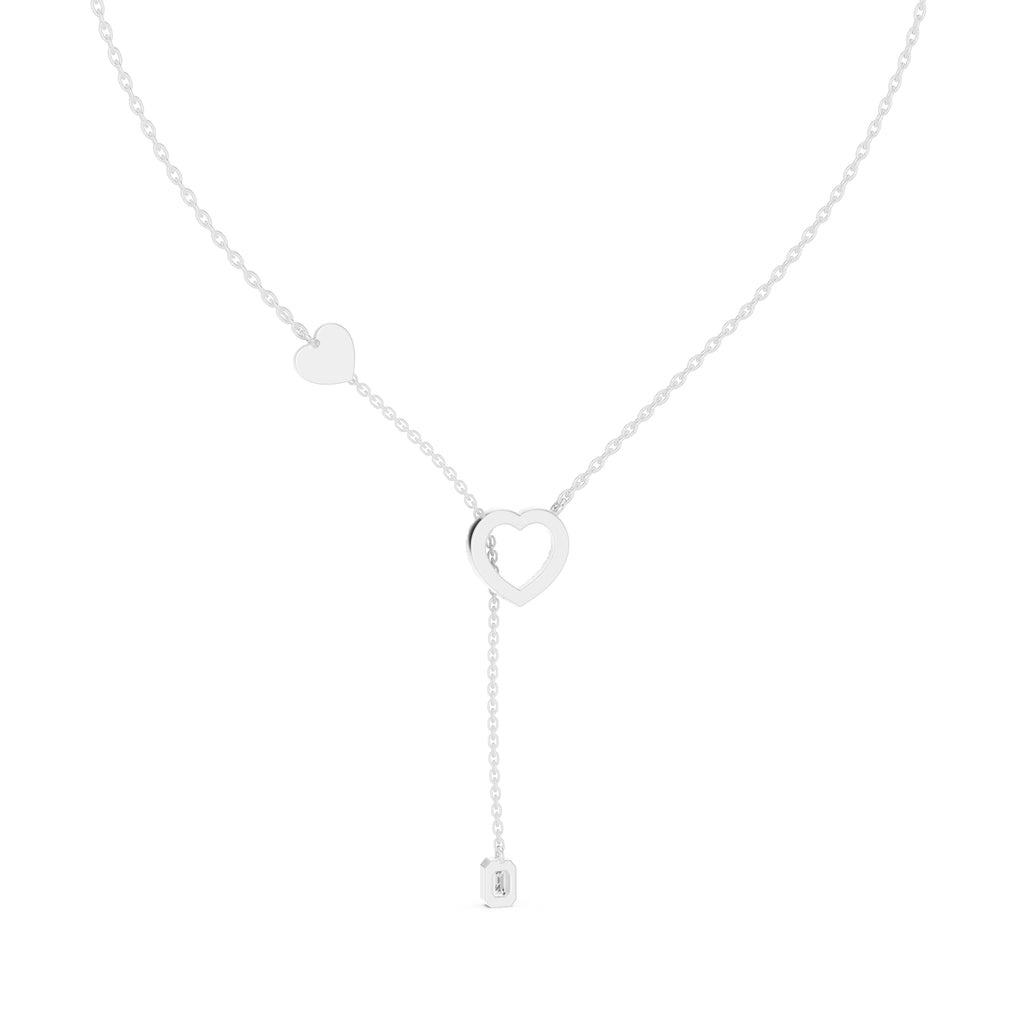 The Devotion Lariat Pendant White Gold