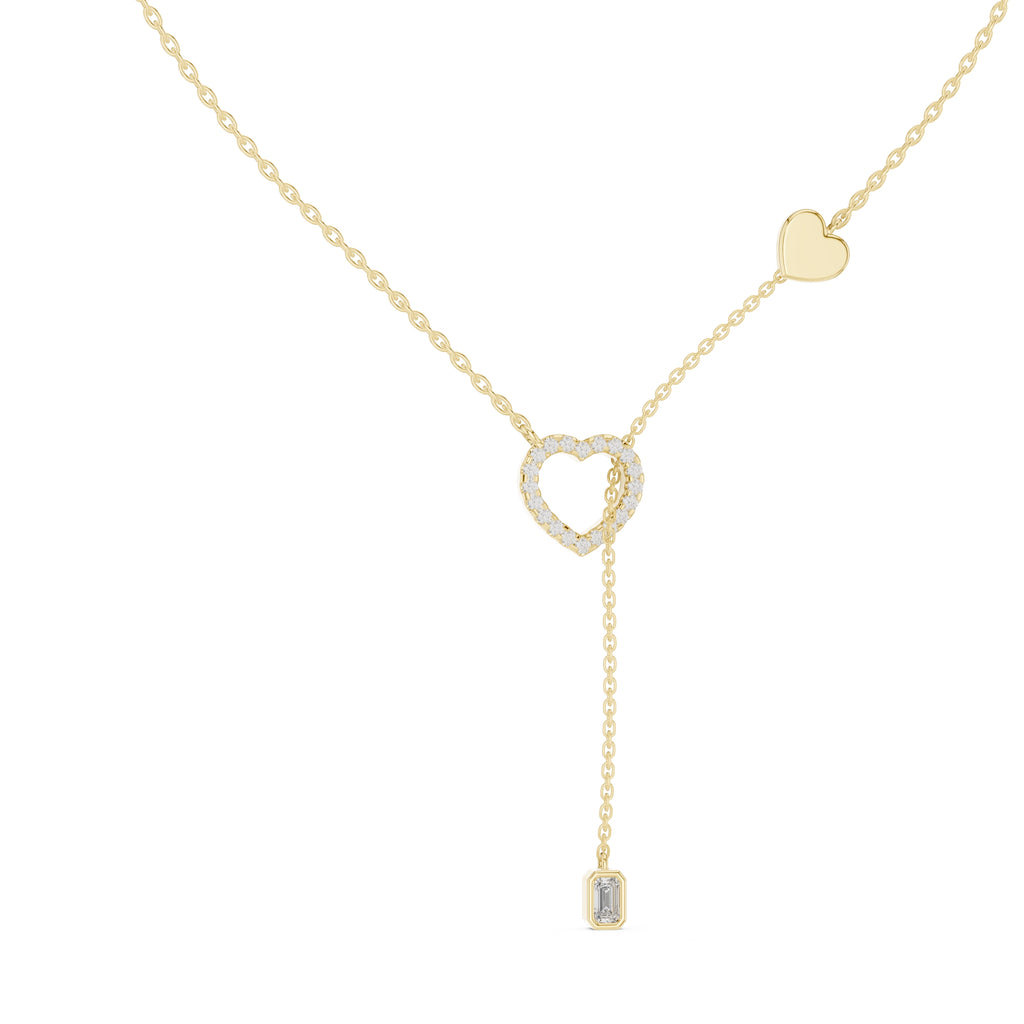 The Devotion Lariat Pendant Yellow Gold