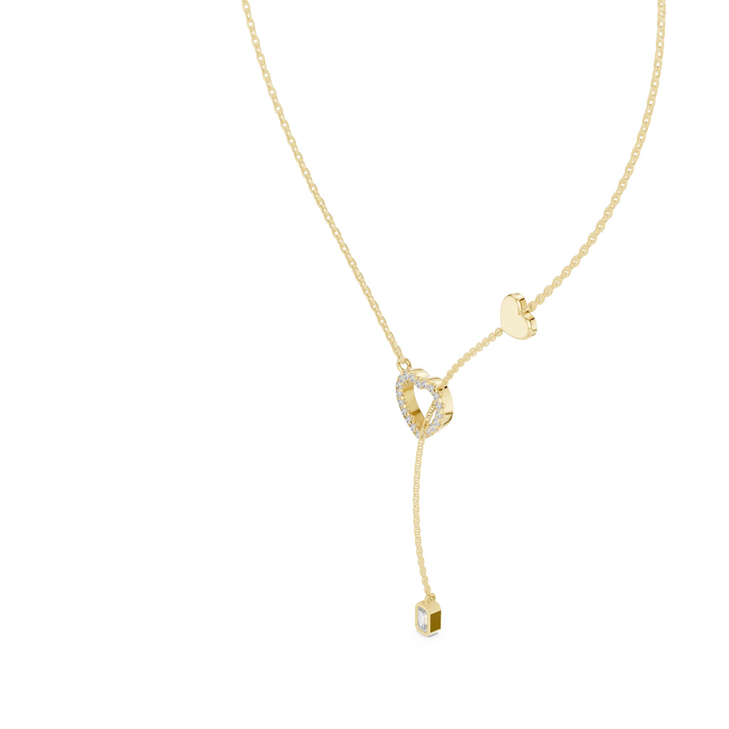 The Devotion Lariat Pendant Yellow Gold