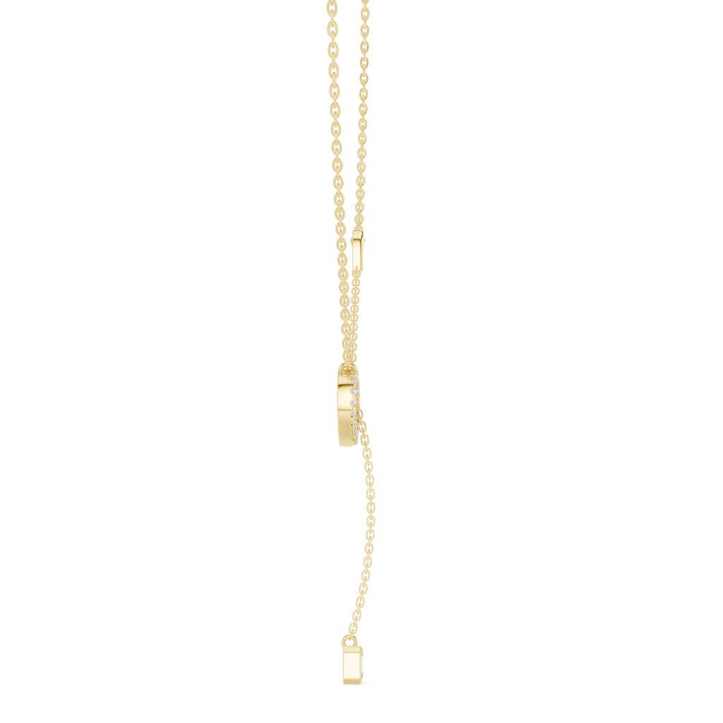 The Devotion Lariat Pendant Yellow Gold
