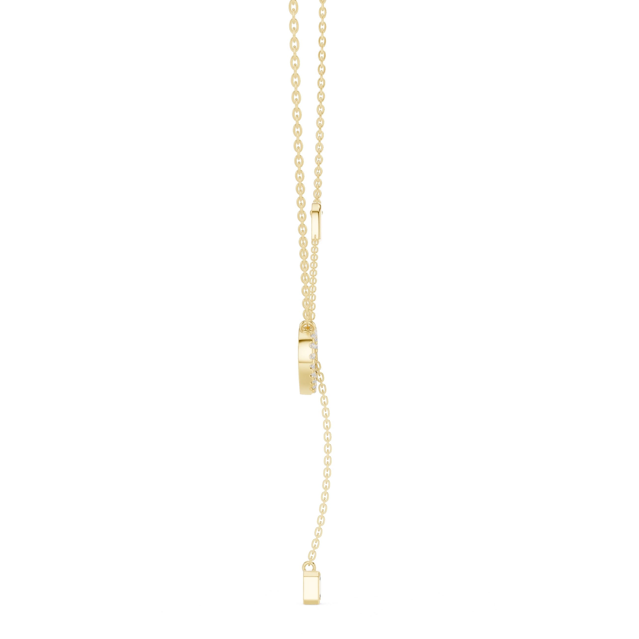 The Devotion Lariat Pendant Yellow Gold