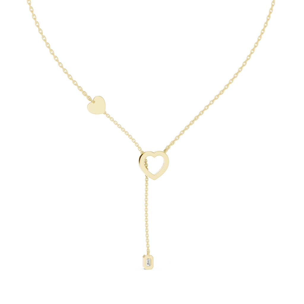 The Devotion Lariat Pendant Yellow Gold