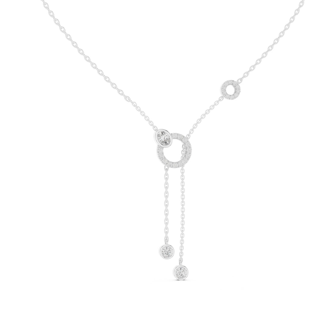 The Eclipse Drop Station Chain White Gold