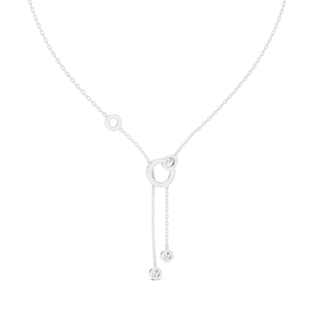 The Eclipse Drop Station Chain White Gold