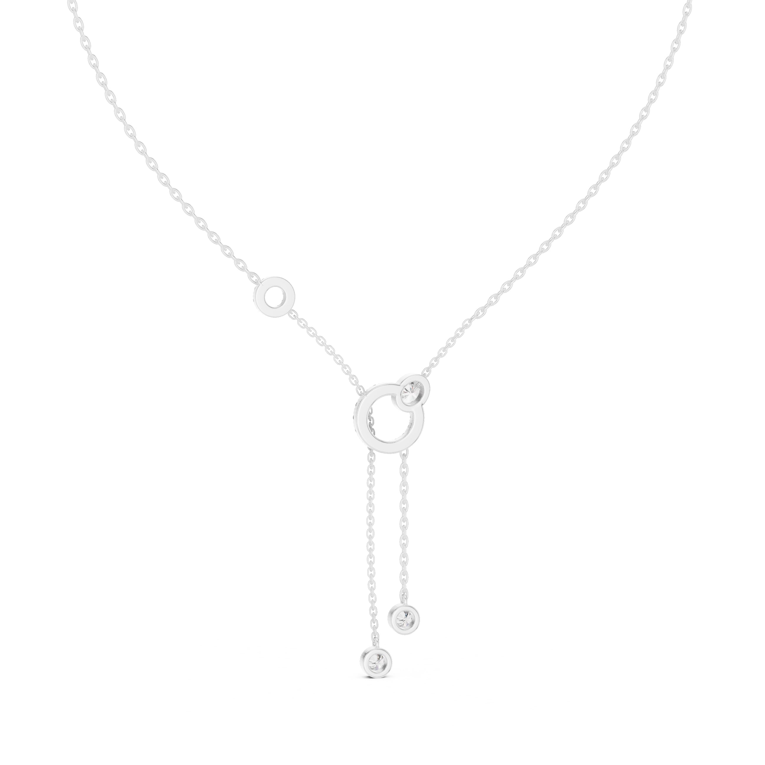 The Eclipse Drop Station Chain White Gold
