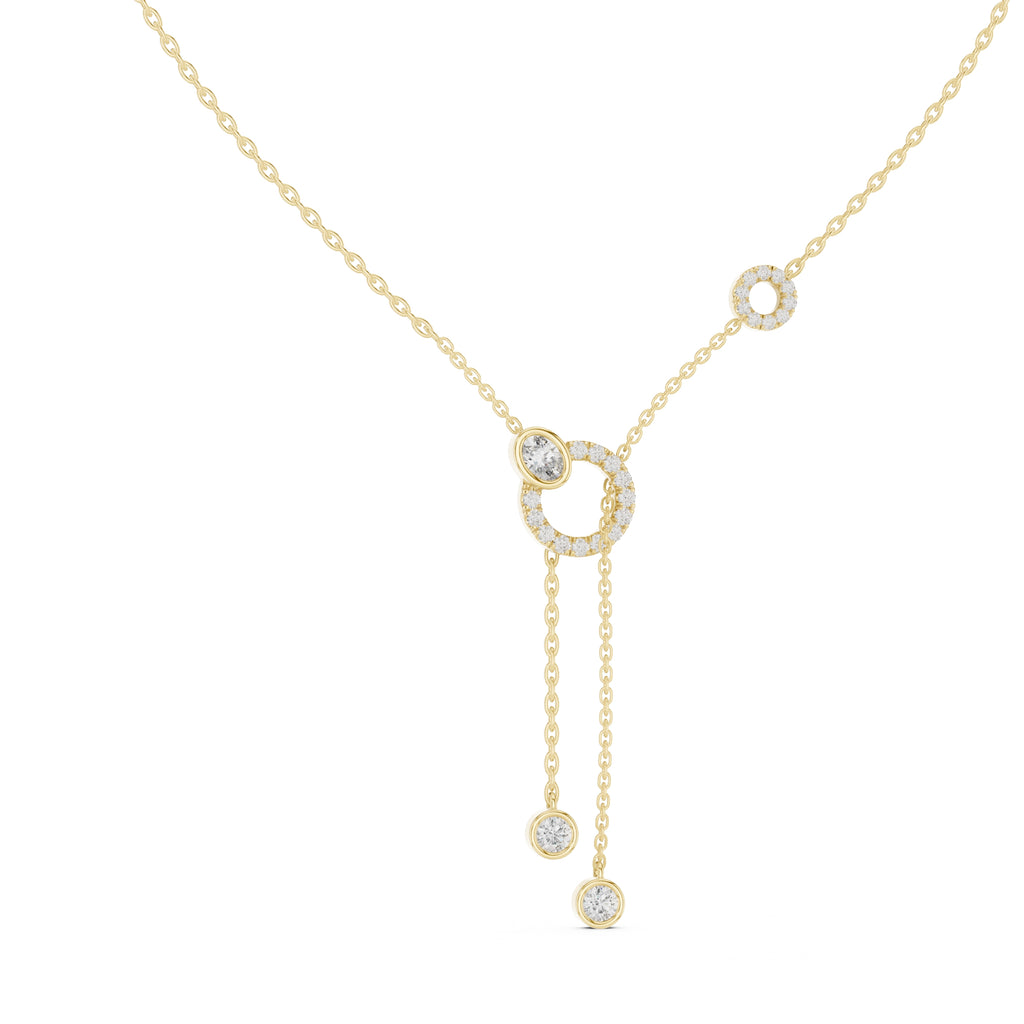 The Eclipse Drop Station Chain Yellow Gold