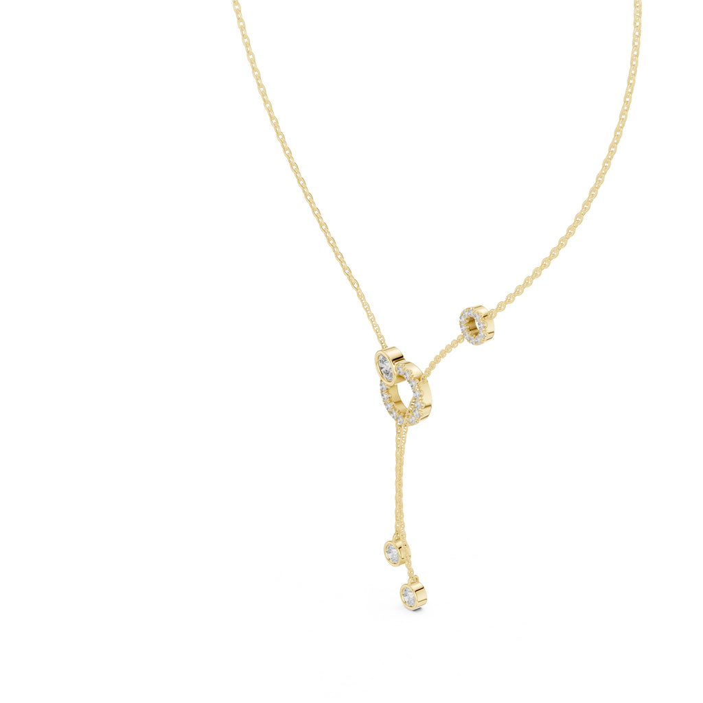The Eclipse Drop Station Chain Yellow Gold