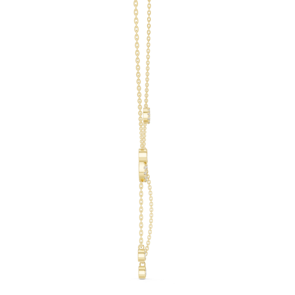 The Eclipse Drop Station Chain Yellow Gold