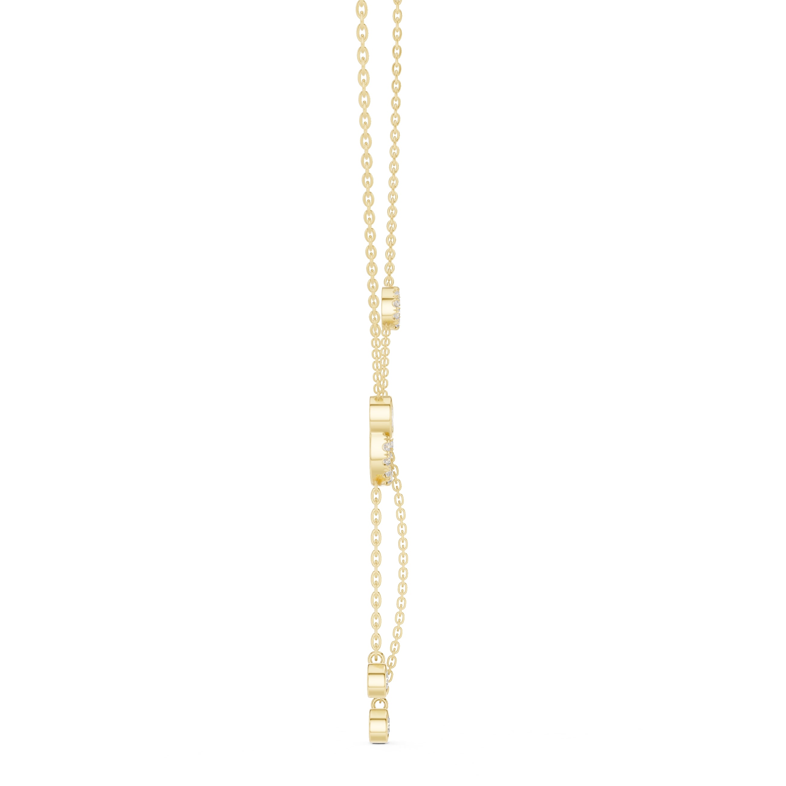 The Eclipse Drop Station Chain Yellow Gold