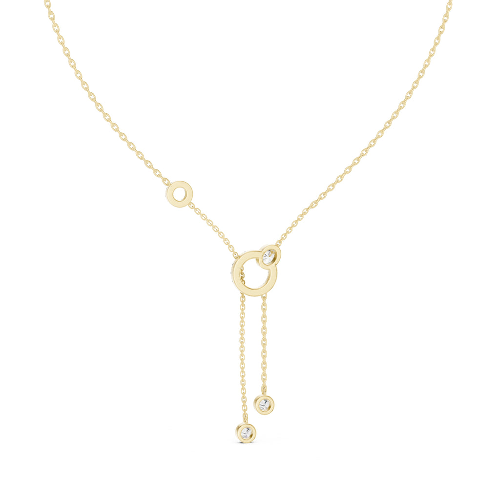 The Eclipse Drop Station Chain Yellow Gold