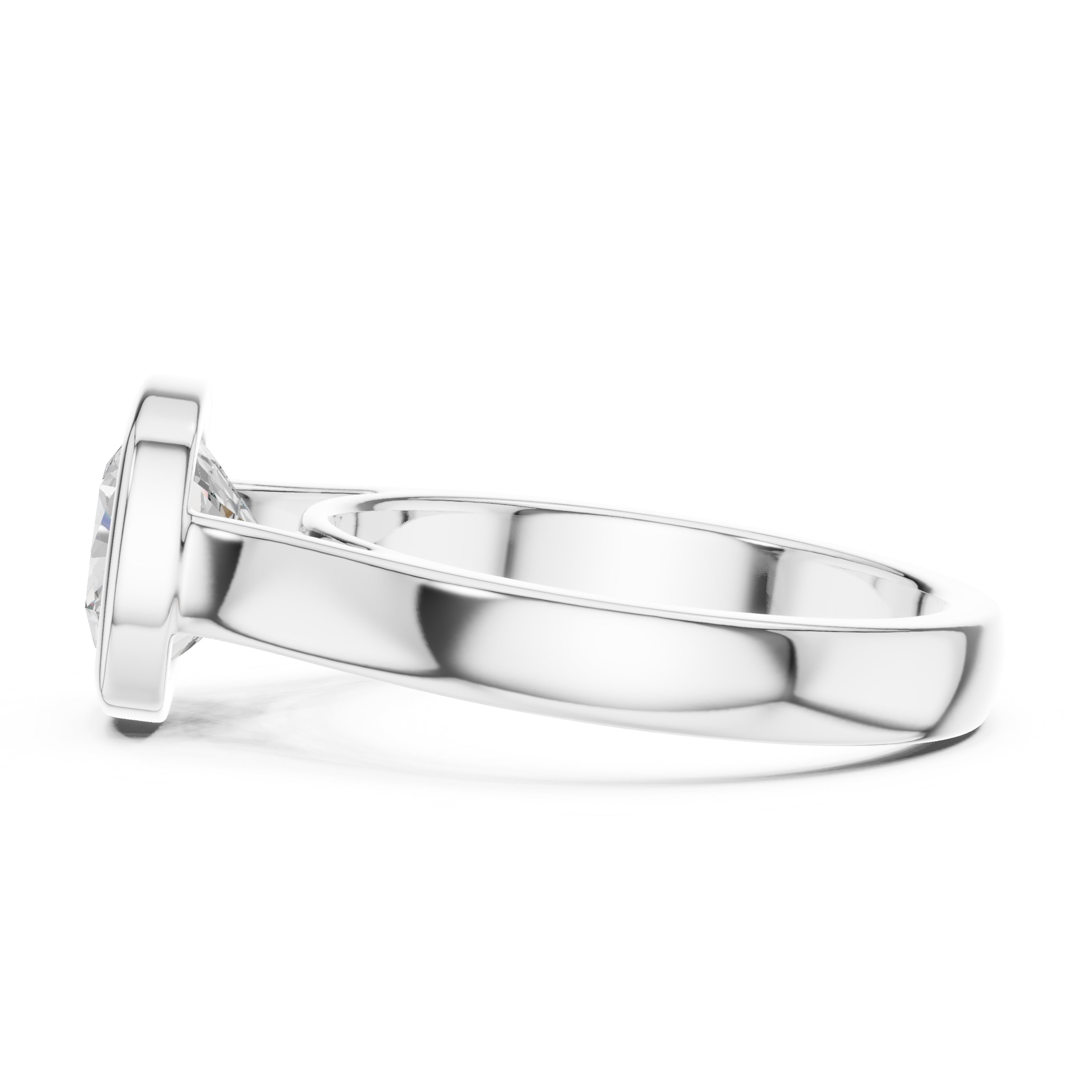 The Seamless Encase Ring 2ct White Gold Cushion