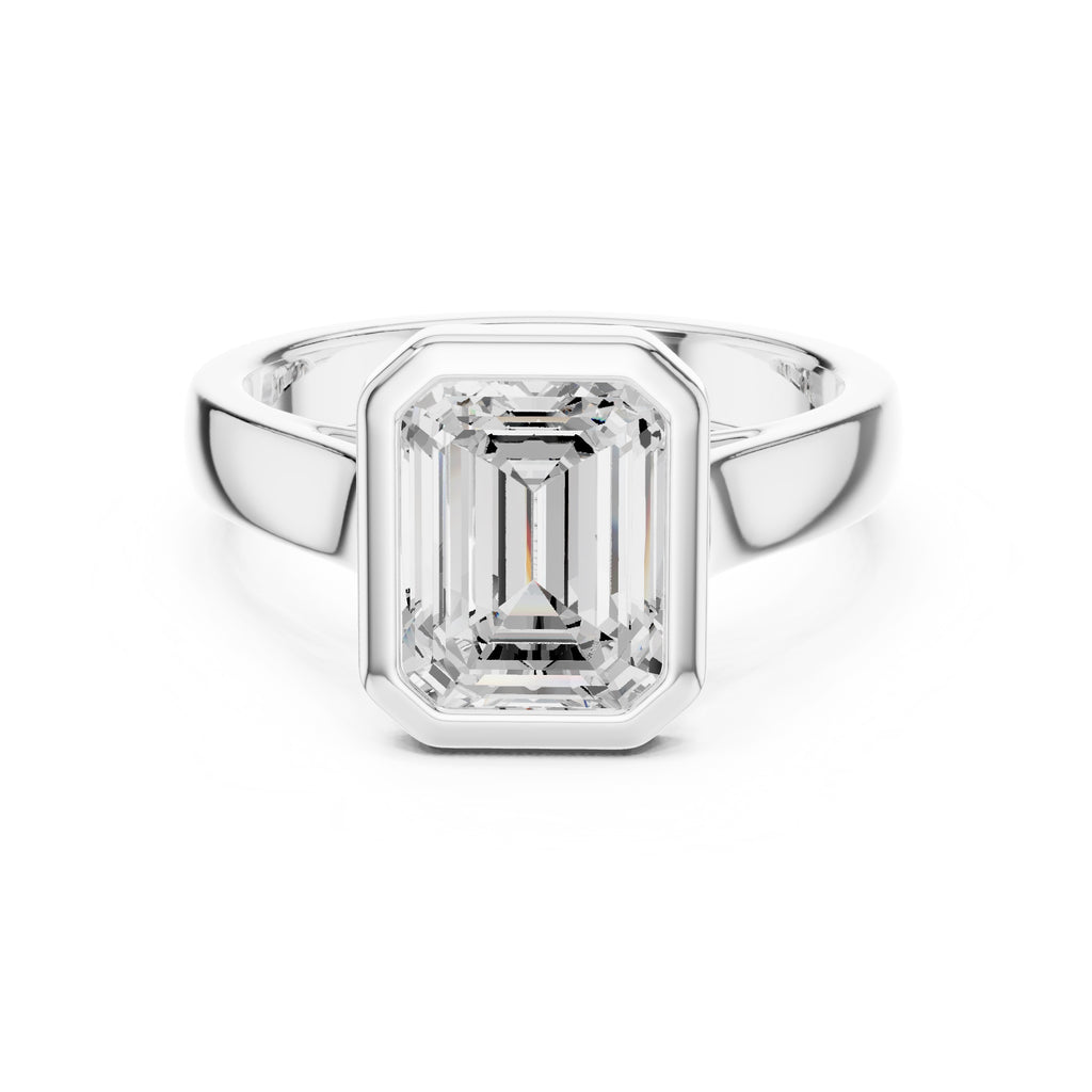 The Seamless Encase Ring 2ct White Gold Emerald