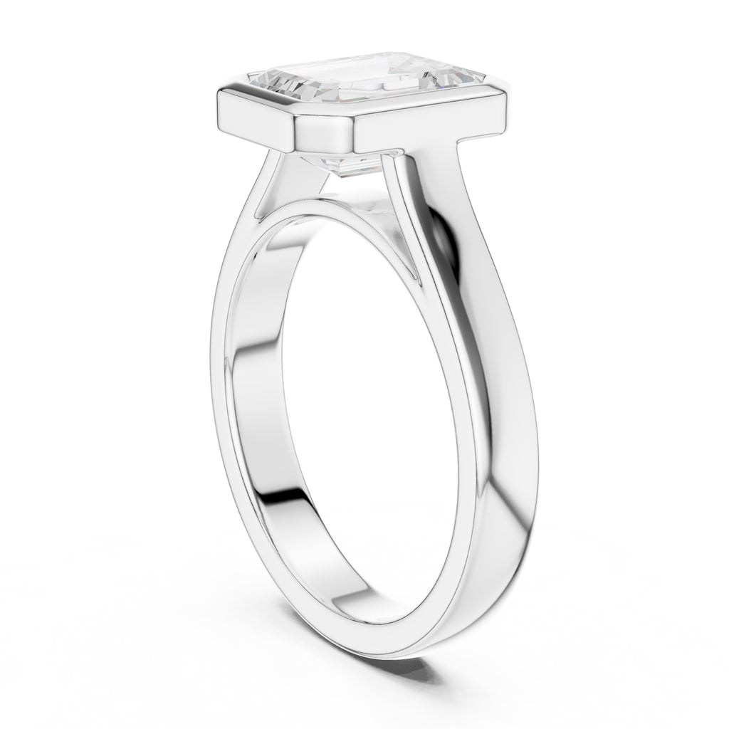 The Seamless Encase Ring 2ct White Gold Emerald