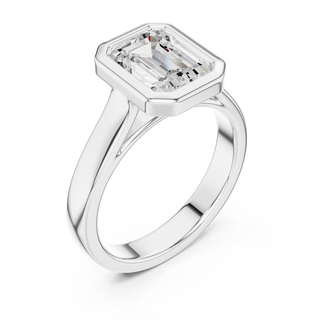 The Seamless Encase Ring 2ct White Gold Emerald