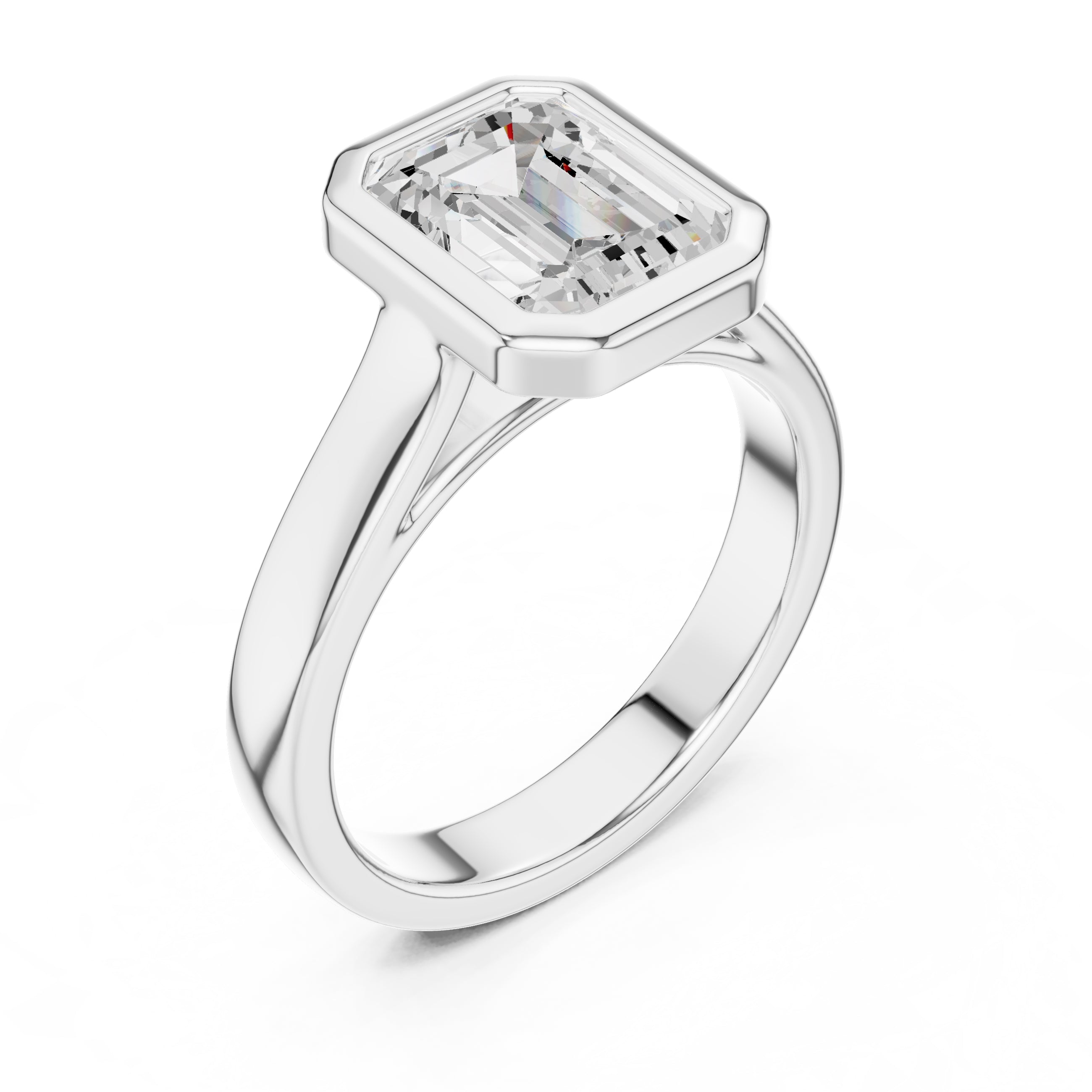 The Seamless Encase Ring 2ct White Gold Emerald