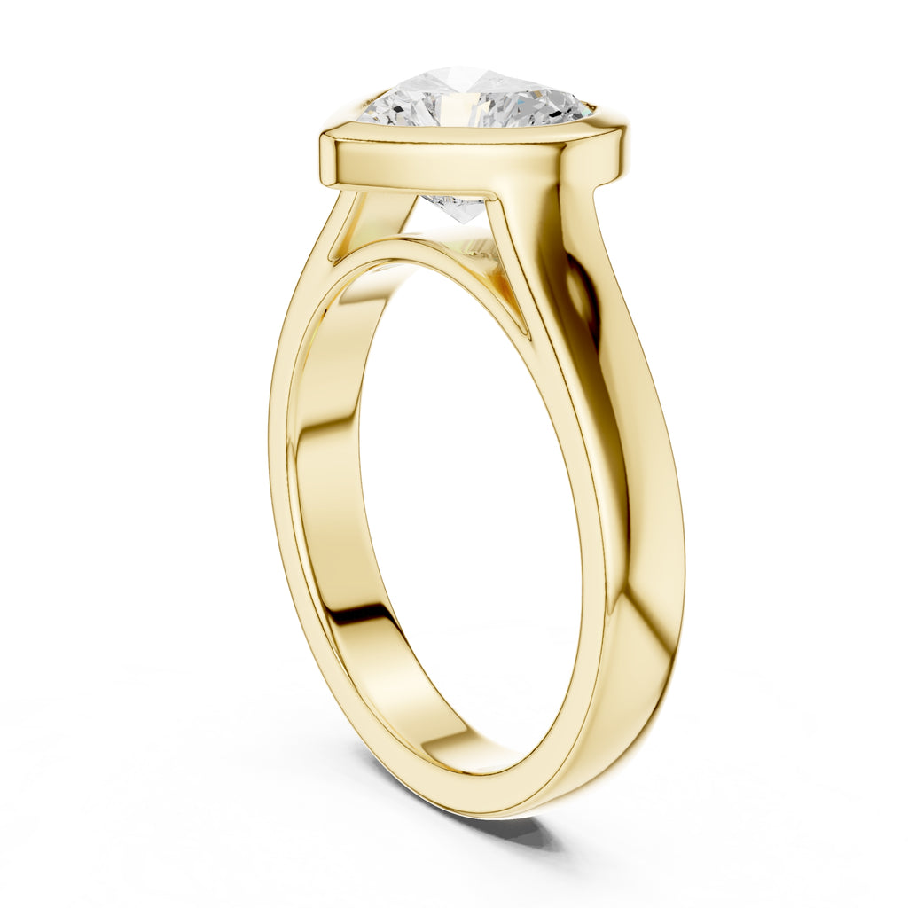 The Seamless Encase Ring 2ct Yellow Gold Heart