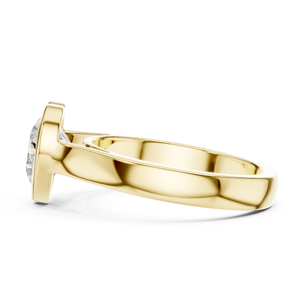 The Seamless Encase Ring 2ct Yellow Gold Heart