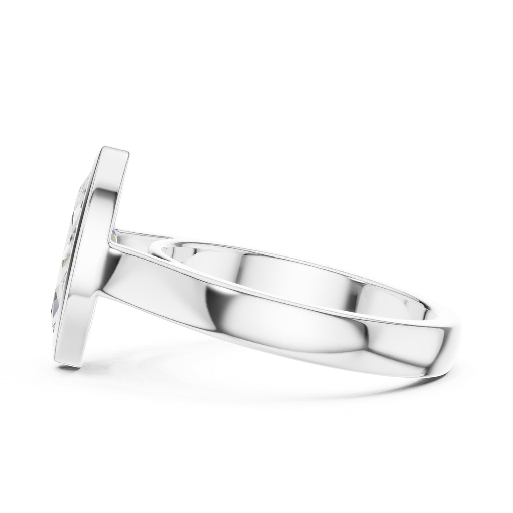 The Seamless Encase Ring 2ct White Gold Marquise
