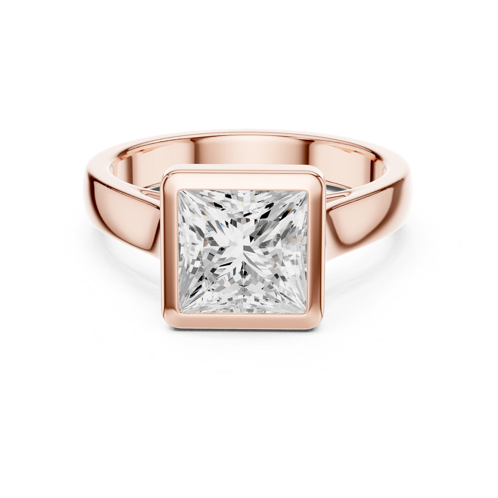 The Seamless Encase Ring 2ct Rose Gold Princess